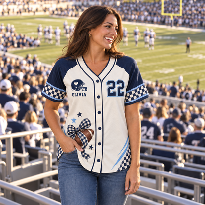 Personalized Football Jersey – Custom Name, Number & Team Colors