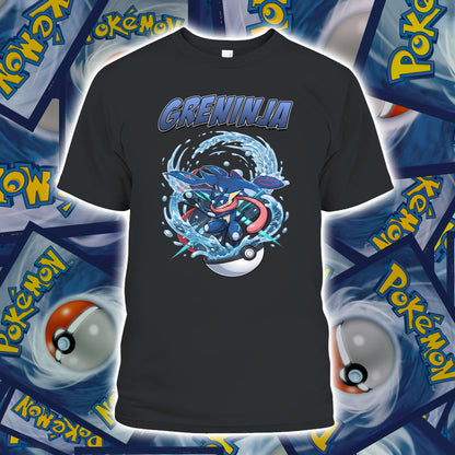 PKM Greninja Printed Graphic Sweatshirt T-Shirt