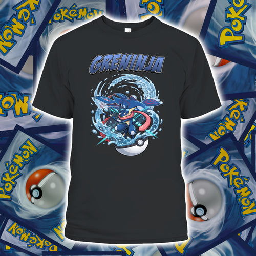PKM Greninja Printed Graphic Sweatshirt T-Shirt