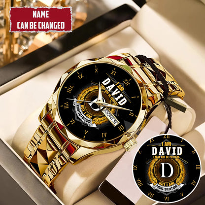 Personalized Limited Edition Name EST Watch for Him Dad Boyfriend