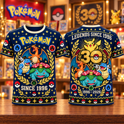 PKM 30th Anniversary Custom AOP T-Shirt