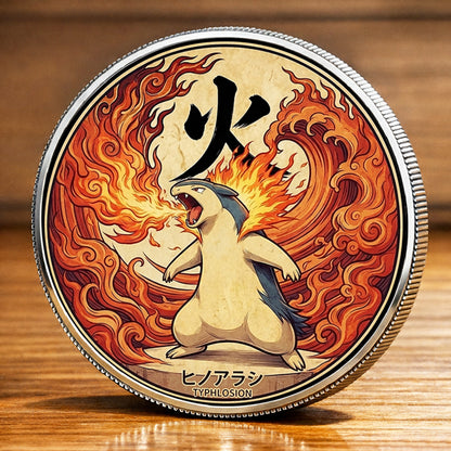 PKM Typhlosion Kanji Commemorative Coin – Limited Edition Collector’s Coin