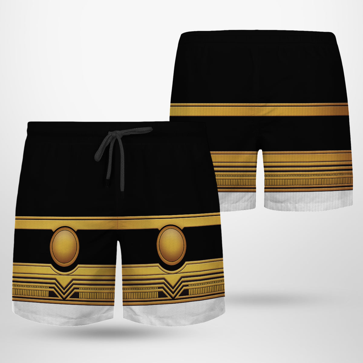 Gold Power Rangers Zeo Custom Men Shorts