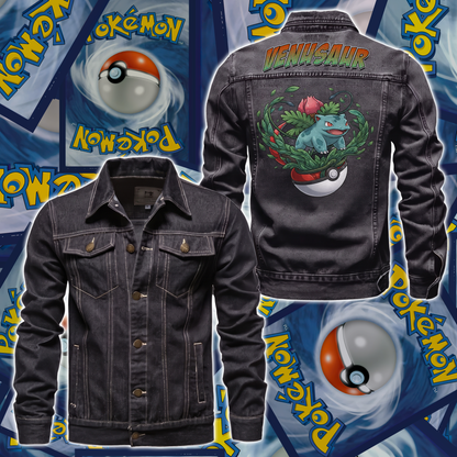 PKM Venusaur Custom Lightweight Denim Jacket
