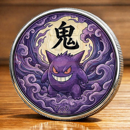 PKM Gengar Kanji Commemorative Coin – Limited Edition Collector’s Coin