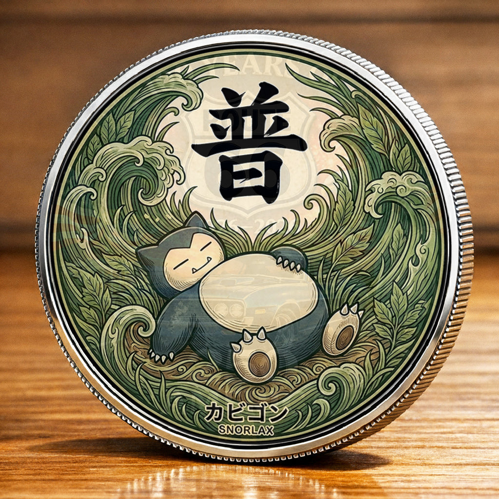 PKM Snorlax Kanji Commemorative Coin – Limited Edition Collector’s Coin