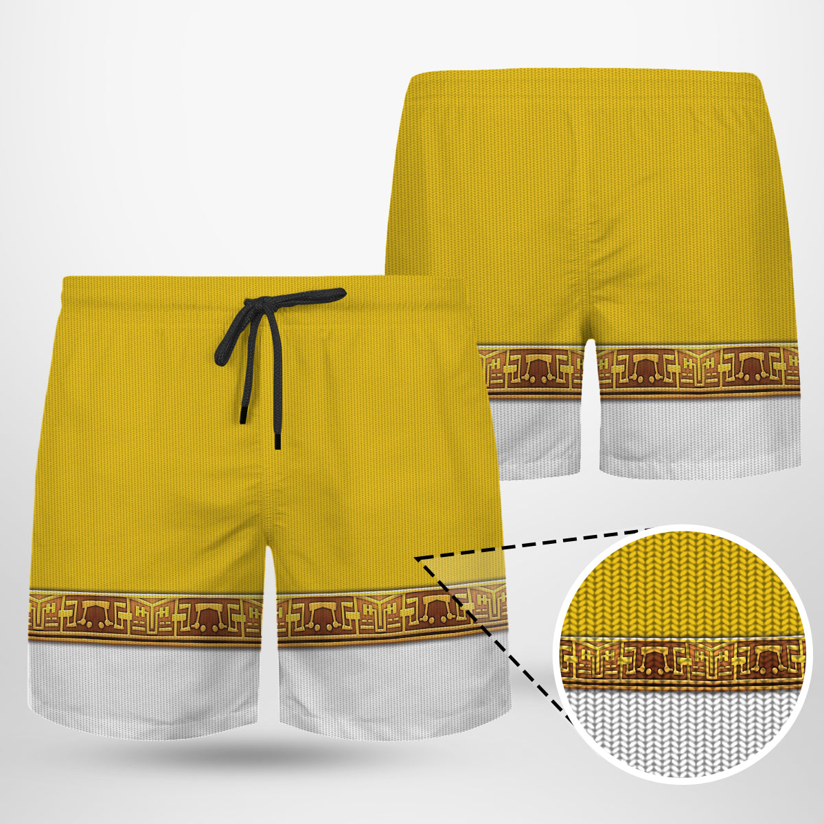 Yellow Power Rangers Zeo Custom Men Shorts