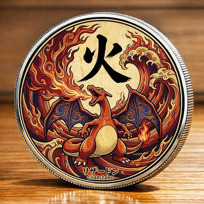 PKM Charizard Kanji Commemorative Coin – Limited Edition Collector’s Coin