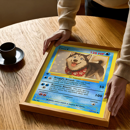 Personalized PKM Card Custom Photo Art Poster - Pet Edition