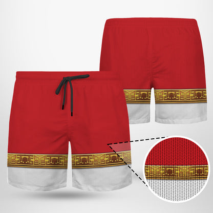 Red Power Rangers Zeo Custom Men Shorts