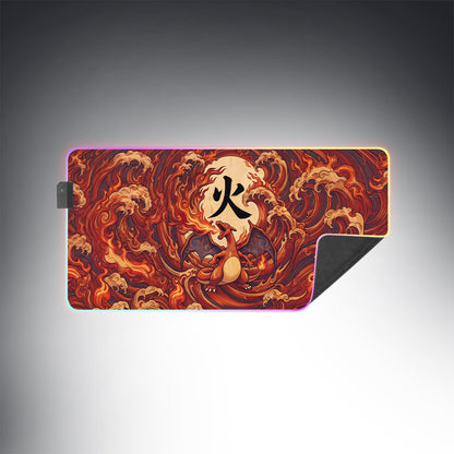 PKM Charizard Kanji Led Mouse Pad
