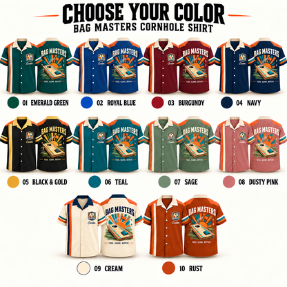 Custom Retro Cornhole Shirt | Personalized Team Name & Player Name