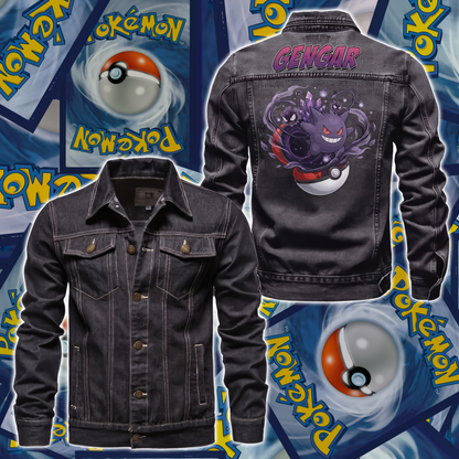 PKM Gengar Custom Lightweight Denim Jacket