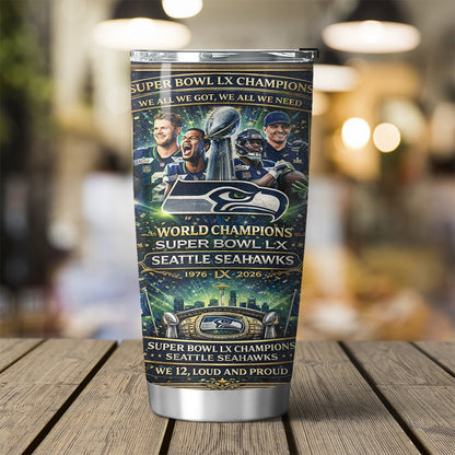 2026 Seahawkss Super Bowl World Champions Shirt Tumbler