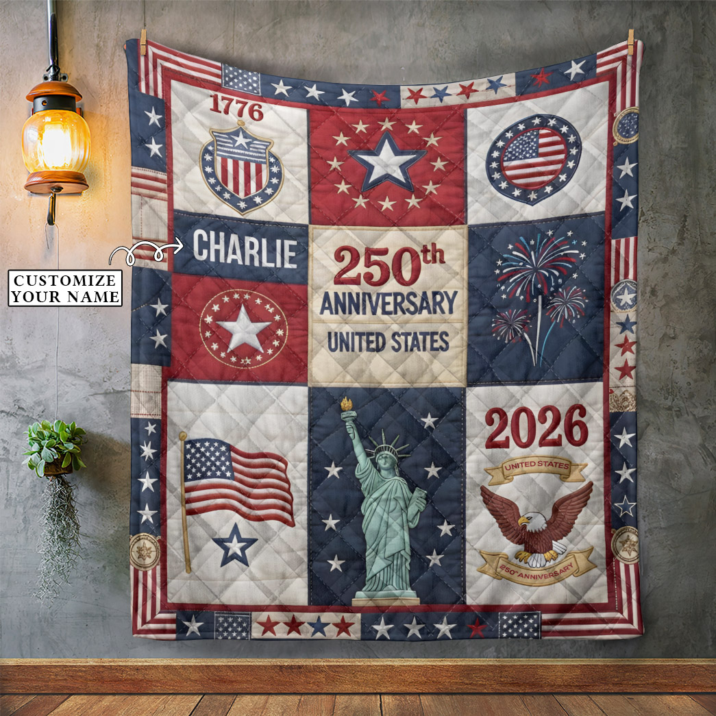 United States 250th Anniversary Custom Quilt