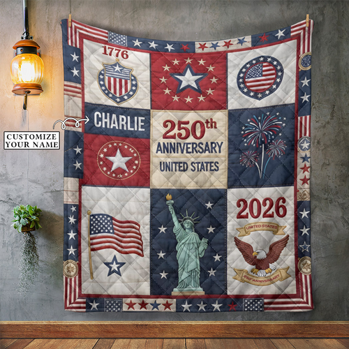 United States 250th Anniversary Custom Quilt