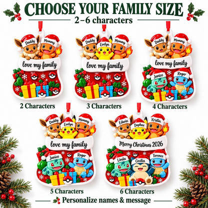 Personalized PKM Custom Name 2D Flat Acrylic Ornament