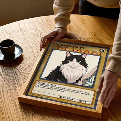 Personalized YGO Card Custom Photo Art Poster - Pet Edition