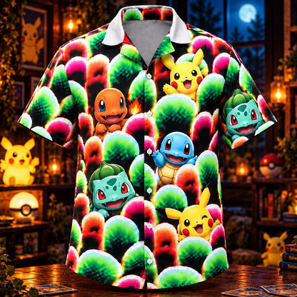 PKM Vibes AOP Hawaiian Shirt