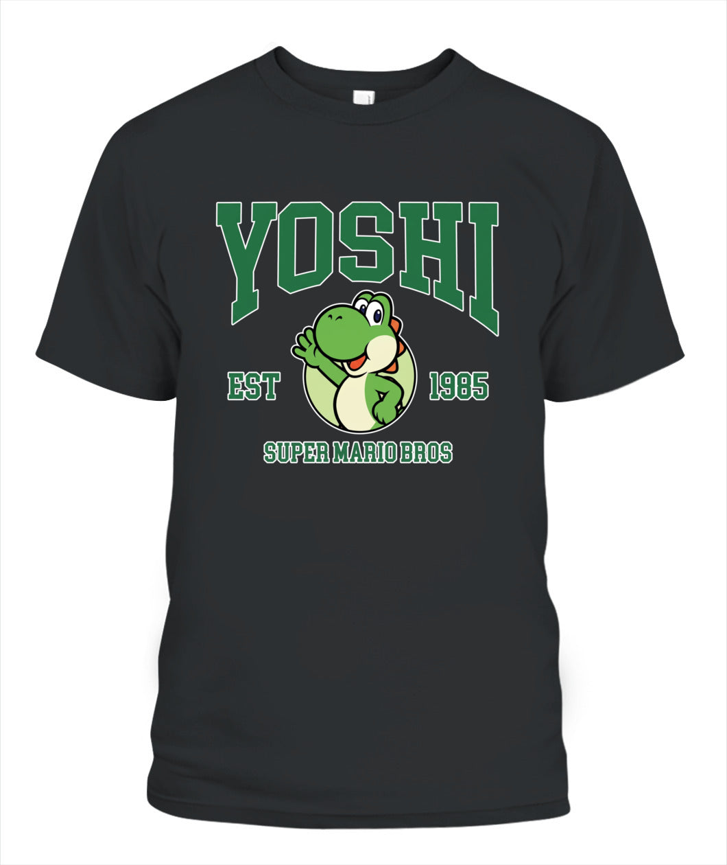 Classic Mario Yoshi Action 2-Side Printed Graphic Shirt