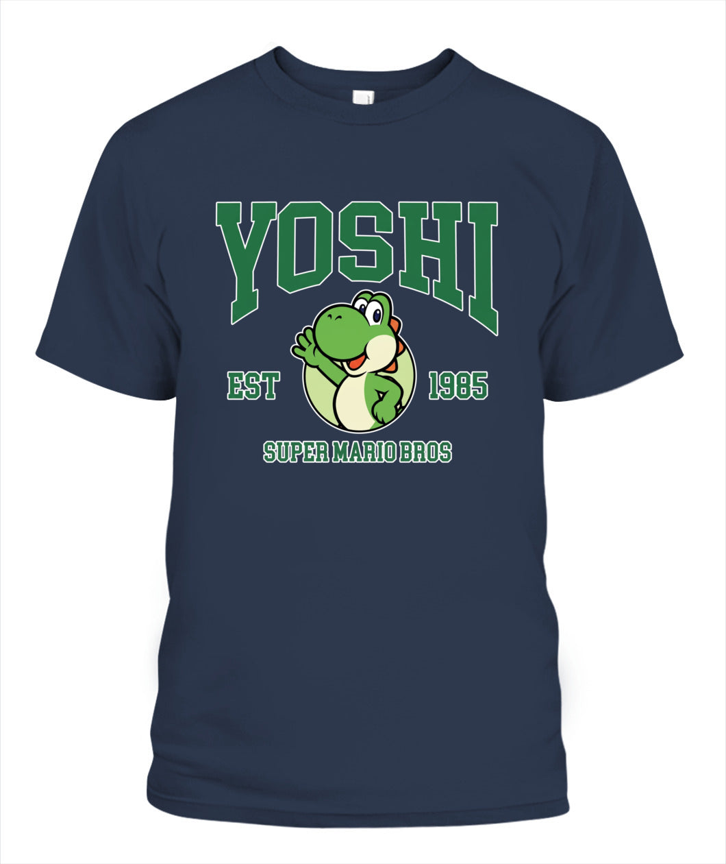 Classic Mario Yoshi Action 2-Side Printed Graphic Shirt