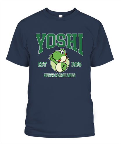 Classic Mario Yoshi Action 2-Side Printed Graphic Shirt