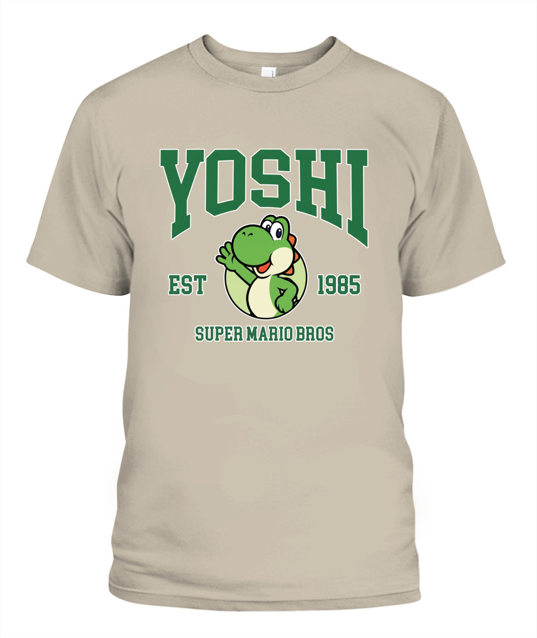 Classic Mario Yoshi Action 2-Side Printed Graphic Shirt