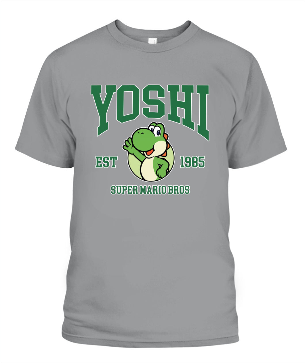 Classic Mario Yoshi Action 2-Side Printed Graphic Shirt