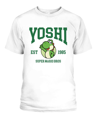 Classic Mario Yoshi Action 2-Side Printed Graphic Shirt