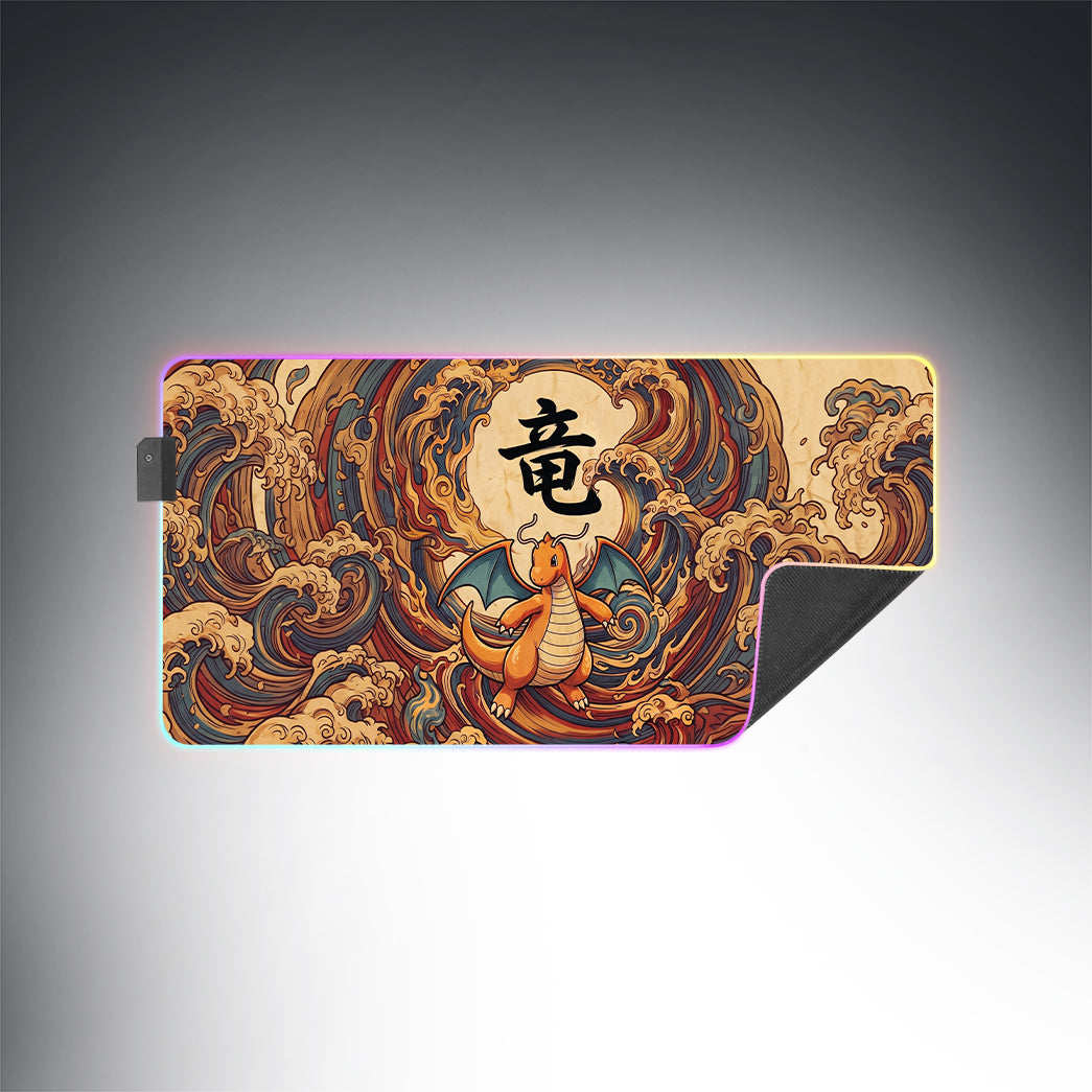 PKM Dragonite Kanji Led Mouse Pad