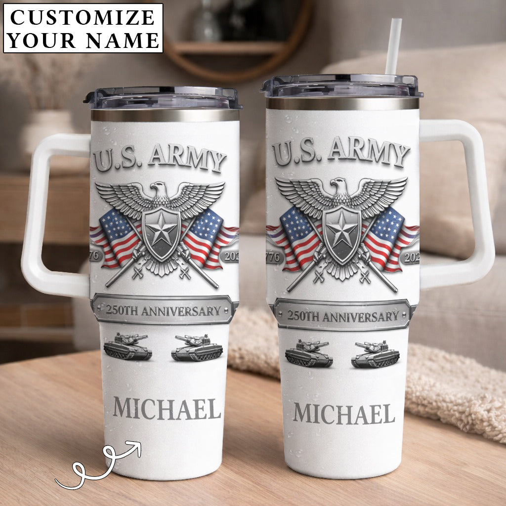 USA 250th Anniversary U.S. Army - Custom Name 40oz Tumbler