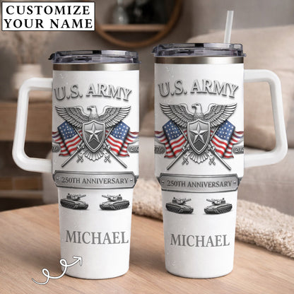 USA 250th Anniversary U.S. Army - Custom Name 40oz Tumbler
