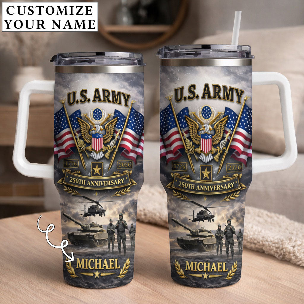 USA 250th Anniversary U.S. Army - Custom Name 40oz Tumbler