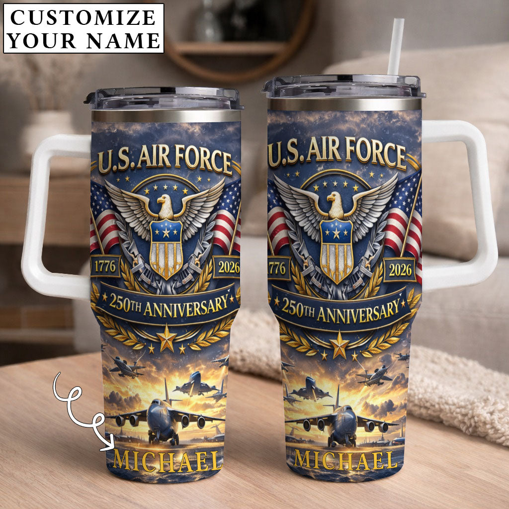 USA 250th Anniversary U.S. Air Force - Custom Name 40oz Tumbler