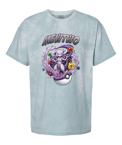 PKM Mewtwo Printed Graphic Sweatshirt T-Shirt
