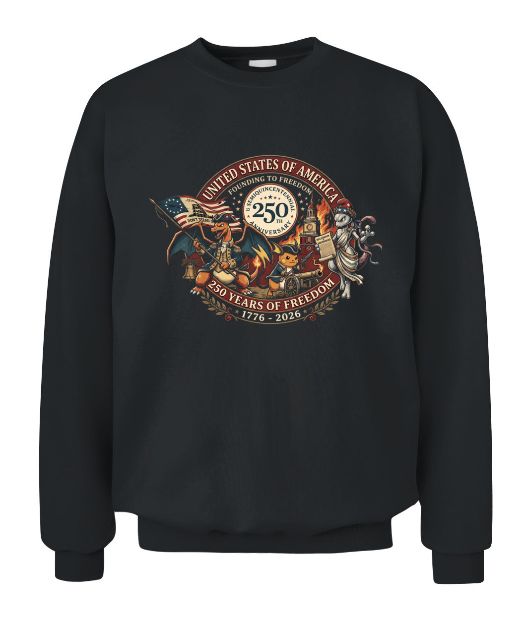 PKM Founding To Freedom 250 Years Of Freedom Graphic Apparel