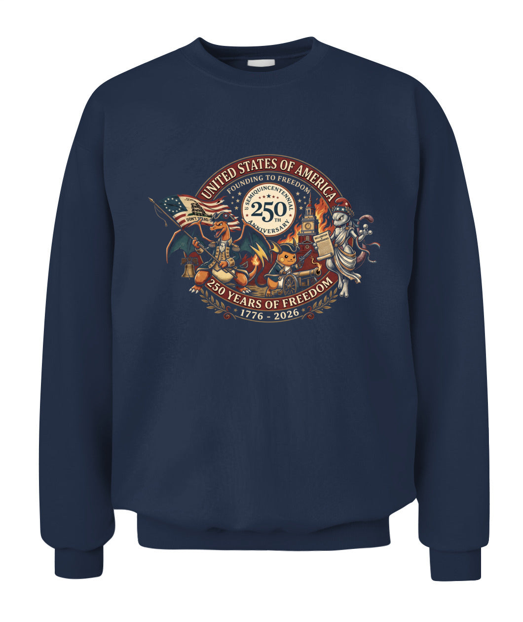 PKM Founding To Freedom 250 Years Of Freedom Graphic Apparel