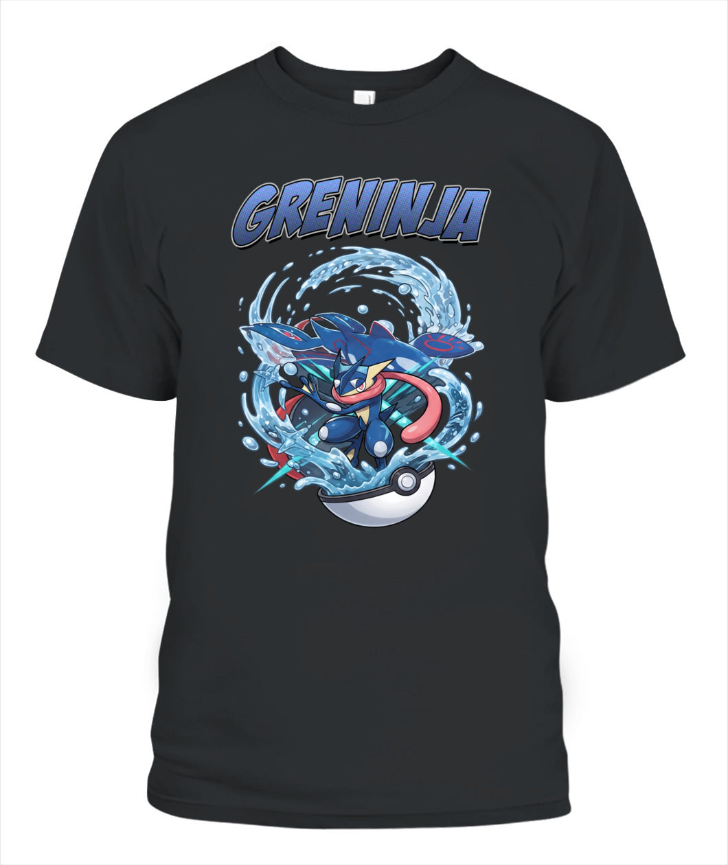 PKM Greninja Printed Graphic Sweatshirt T-Shirt