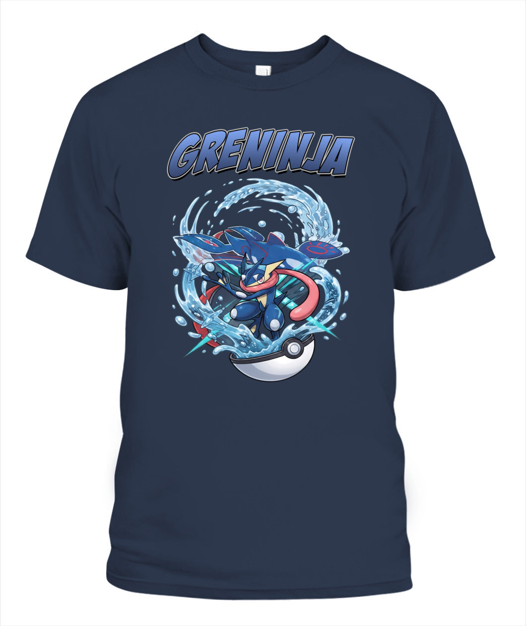PKM Greninja Printed Graphic Sweatshirt T-Shirt