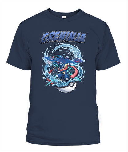 PKM Greninja Printed Graphic Sweatshirt T-Shirt