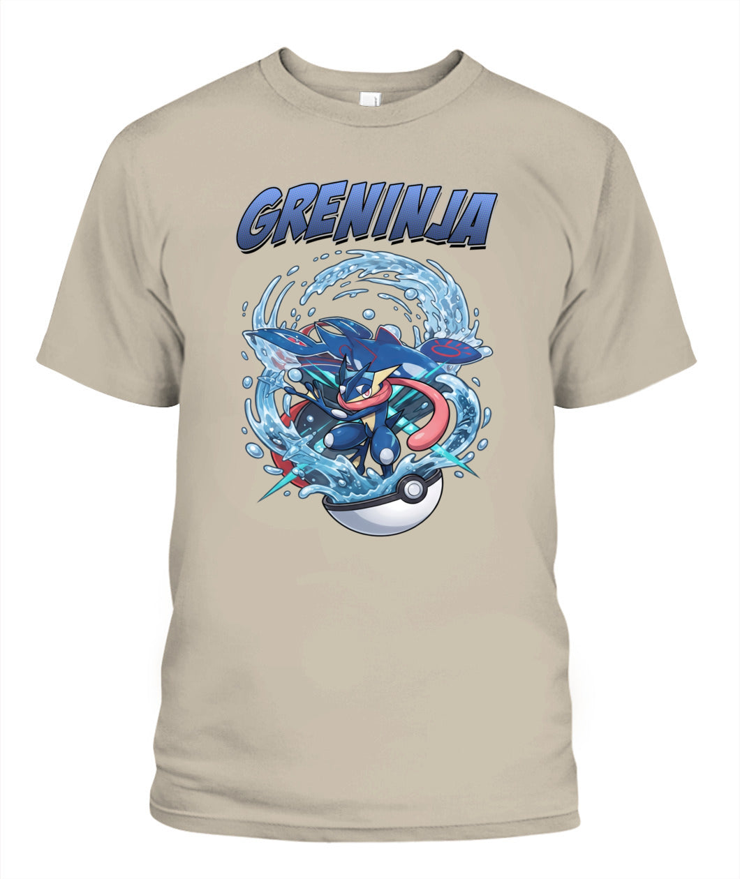 PKM Greninja Printed Graphic Sweatshirt T-Shirt