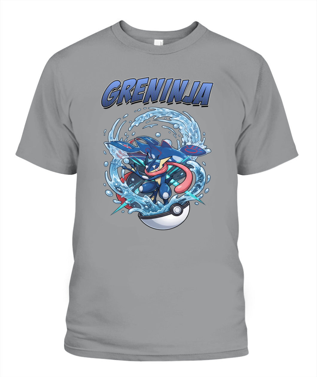 PKM Greninja Printed Graphic Sweatshirt T-Shirt