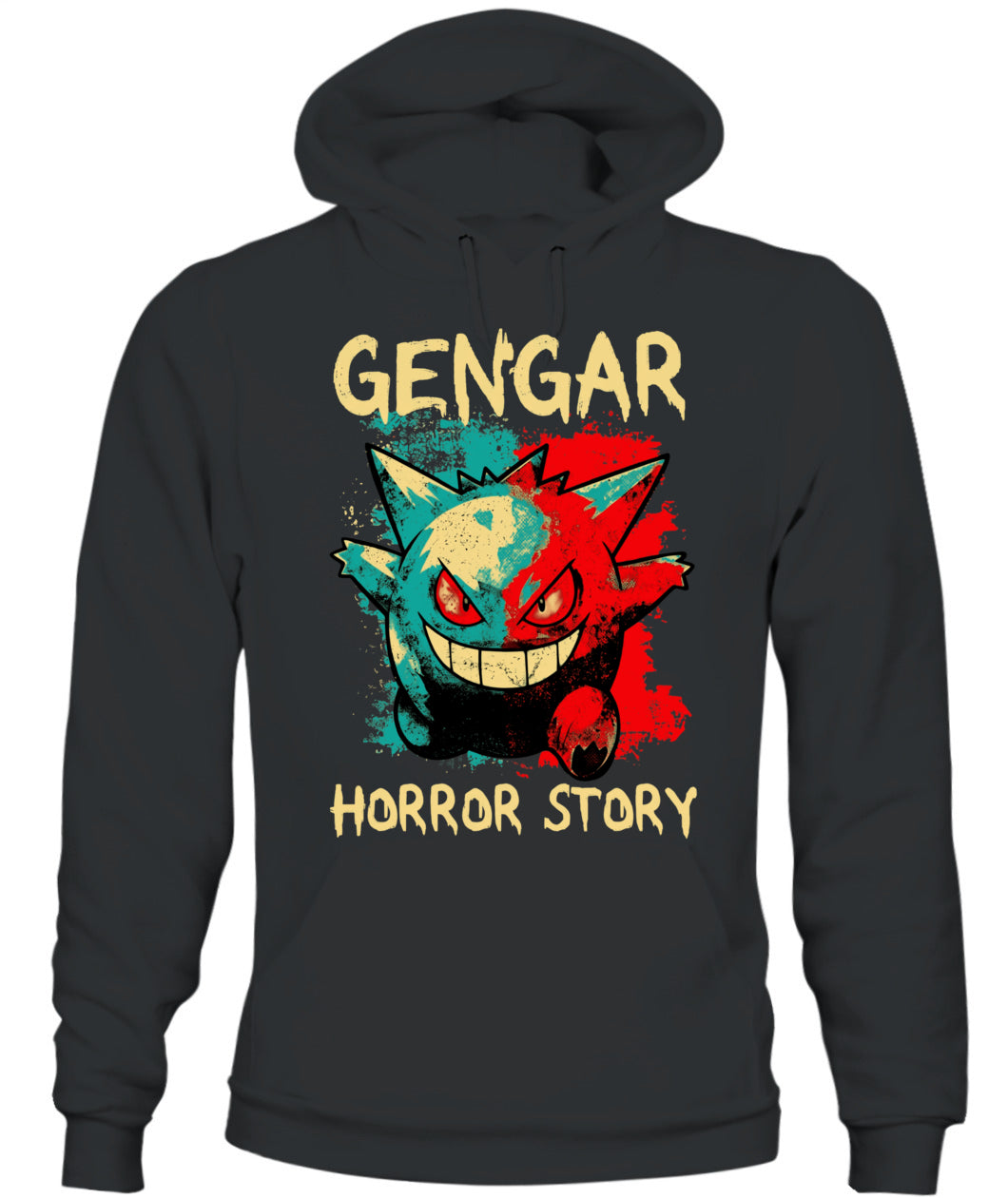 PKM Gengar Spooky Season Printed Graphic Sweatshirt T-Shirt