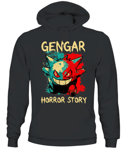 PKM Gengar Spooky Season Printed Graphic Sweatshirt T-Shirt