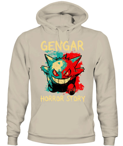 PKM Gengar Spooky Season Printed Graphic Sweatshirt T-Shirt