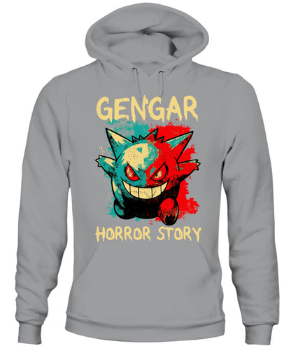 PKM Gengar Spooky Season Printed Graphic Sweatshirt T-Shirt