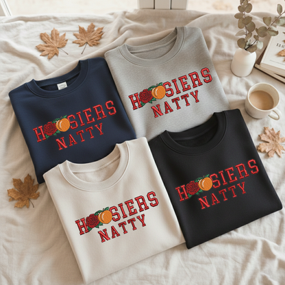 Embroidered Hoosiers Champs Sweatshirt: Rose & Peach Bowl 25/26 Quarter-Zip Sweatshirt, Hoodie Sweatshirt T-Shirt