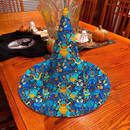 PKM Water Type Custom Halloween Witch Hat