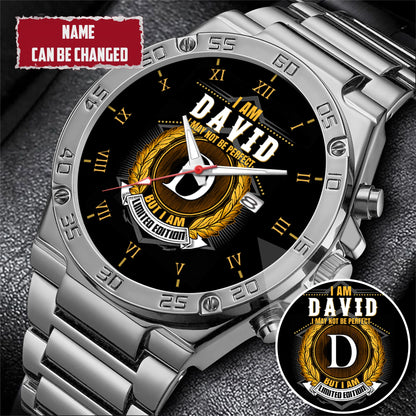 Personalized Limited Edition Name EST Watch for Him Dad Boyfriend