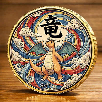 PKM Dragonite Kanji Commemorative Coin – Limited Edition Collector’s Coin